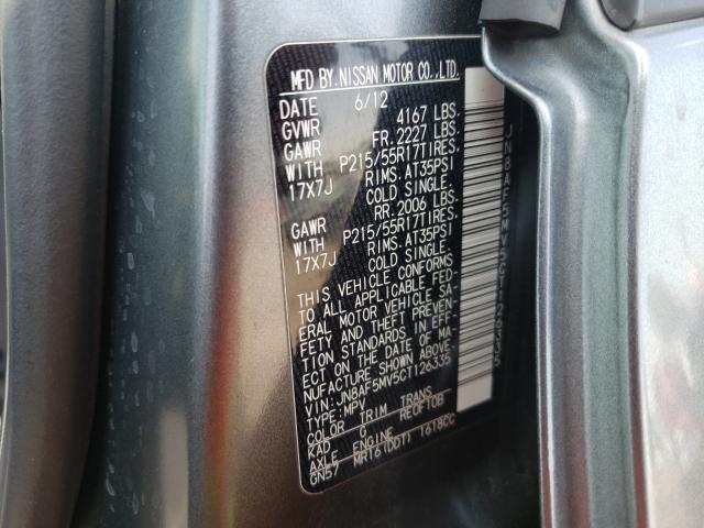 2012 NISSAN JUKE JN8AF5MV5CT126335