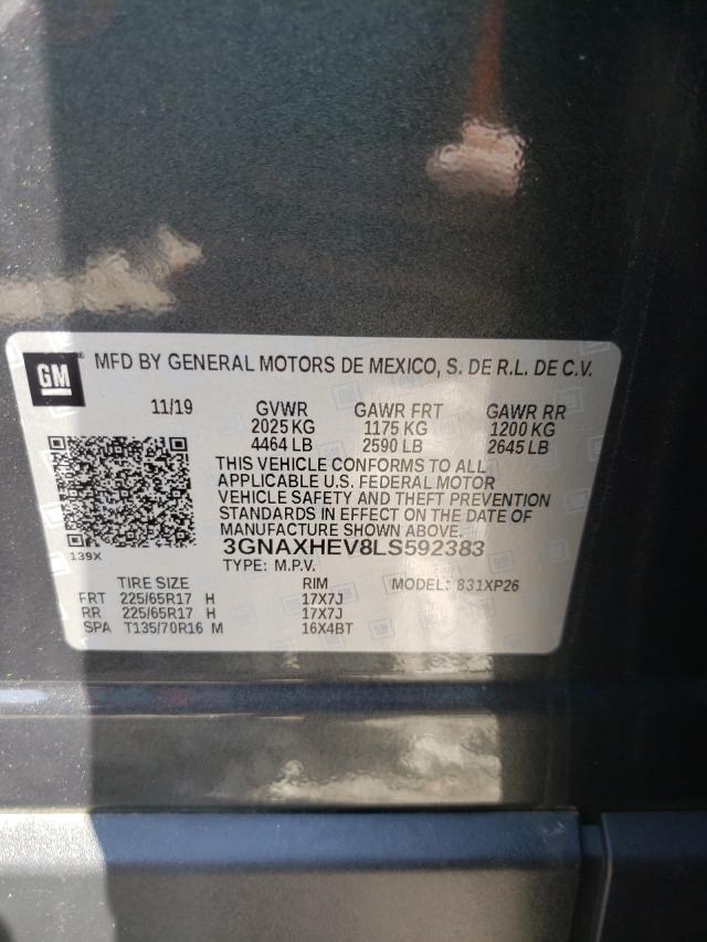 2020 CHEVROLET EQUINOX LS - 3GNAXHEV8LS592383