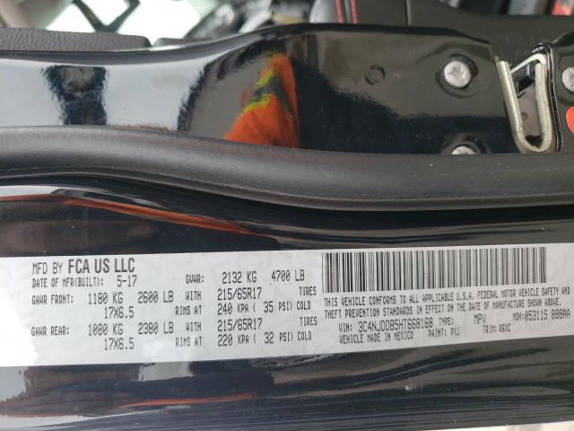 2017 JEEP COMPASS TR 3C4NJDDB5HT668168