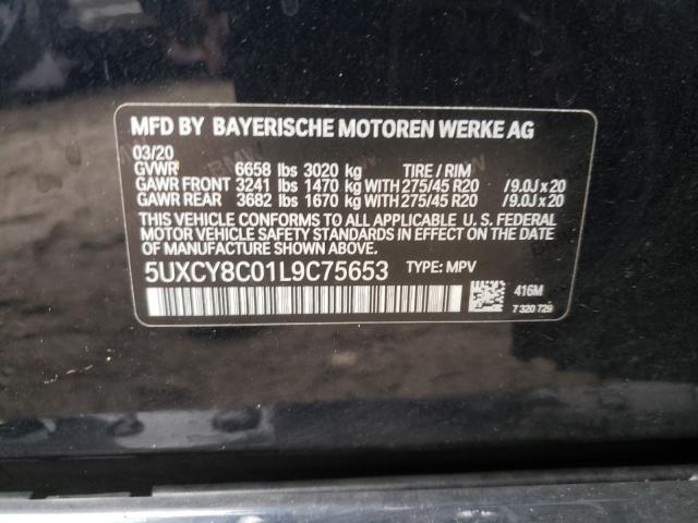 2020 BMW X6 M50I 5UXCY8C01L9C75653