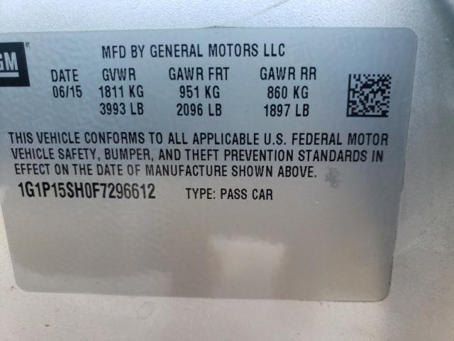 2015 CHEVROLET CRUZE L 1G1P15SH0F7296612