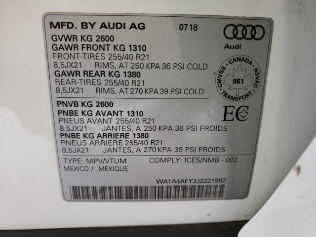2018 AUDI SQ5 PREMIU WA1A4AFY3J2221992