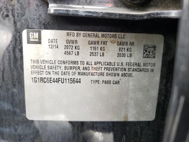 VIN 1G1RC6E44FU115644 2015 Chevrolet Volt no.10