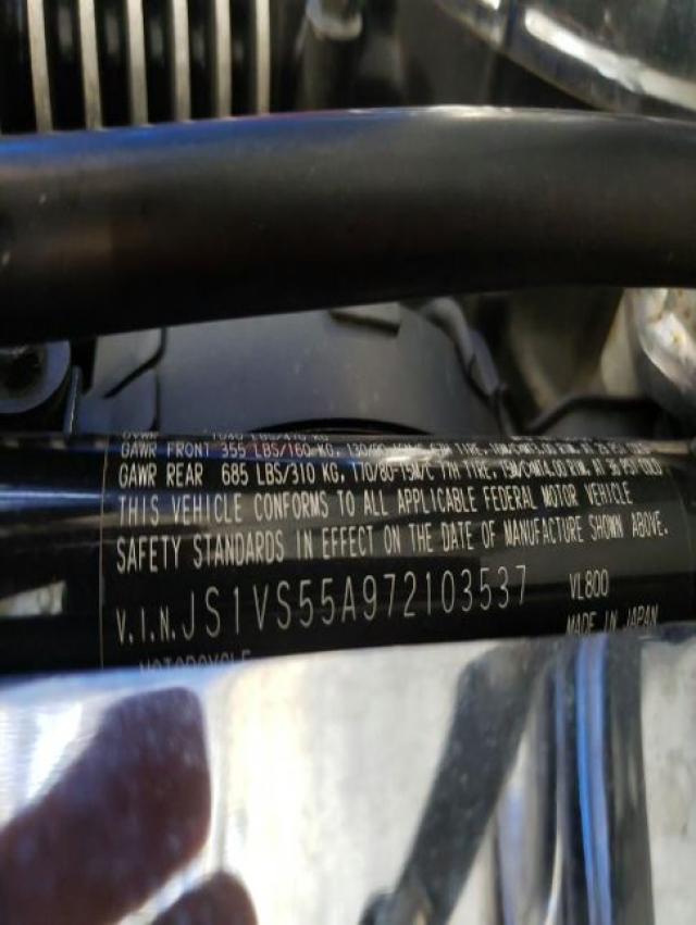 2007 SUZUKI VL800 JS1VS55A972103537