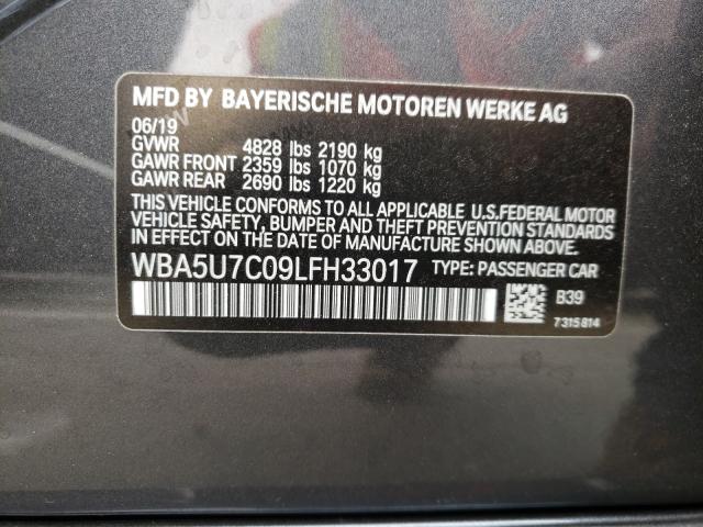 2020 BMW M340I WBA5U7C09LFH33017