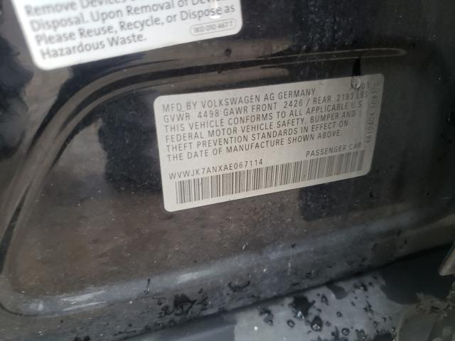 2010 VOLKSWAGEN PASSAT KOM WVWJK7ANXAE067114