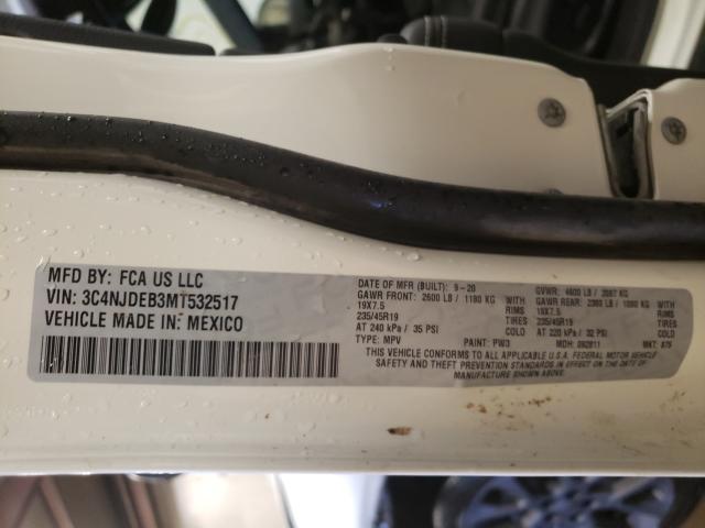 2021 JEEP COMPASS 80 3C4NJDEB3MT532517