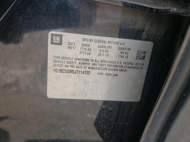 2018 CHEVROLET 1500 1G1BC5SM5J7114722