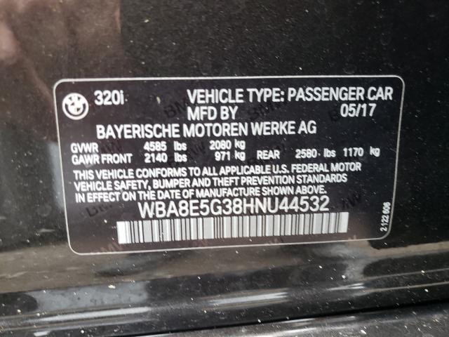 2017 BMW 320 XI WBA8E5G38HNU44532