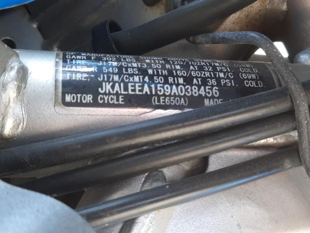 2009 KAWASAKI LE650 A JKALEEA159A038456