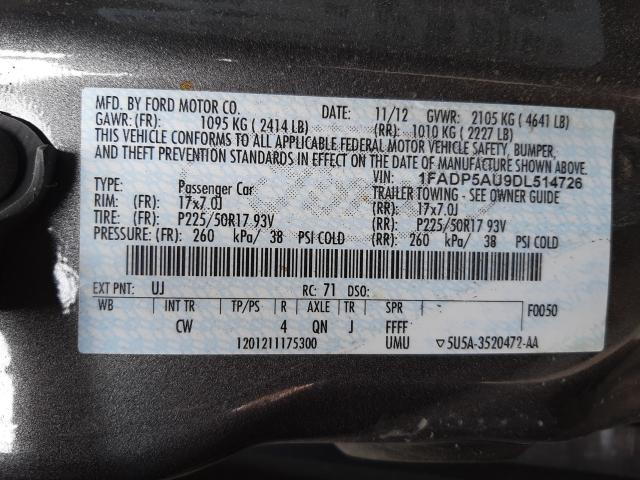 2013 FORD C-MAX 1FADP5AU9DL514726