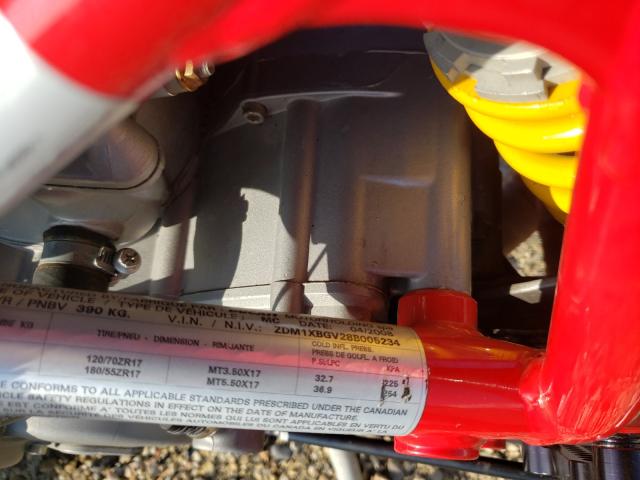2008 DUCATI 848 ZDM1XBGV28B005234