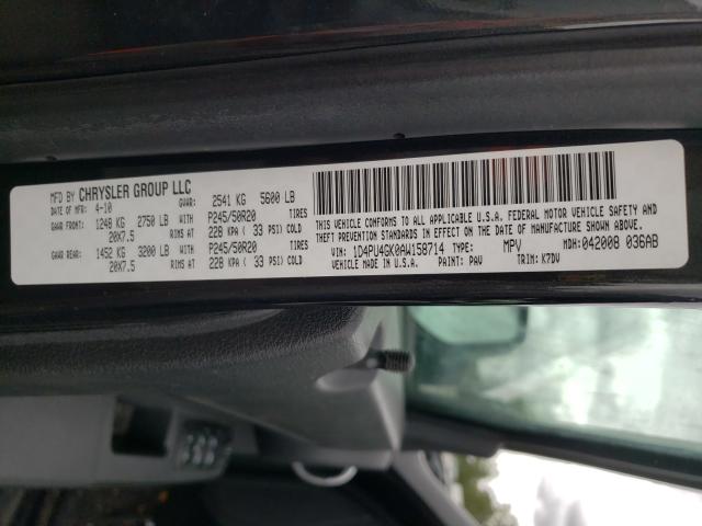 2010 DODGE NITRO HEAT 1D4PU4GK0AW158714