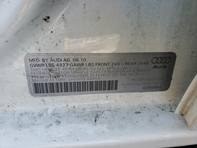 2011 AUDI A4 WAUFFAFL9BN016815
