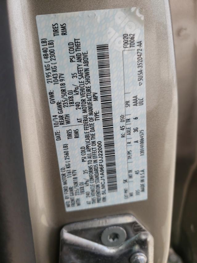 2015 LINCOLN MKC 5LMCJ1A96FUJ22000