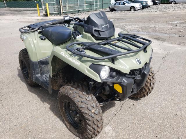 Salvage motorcycles for sale at Duryea, PA auction: 2020 Can-Am Outlander