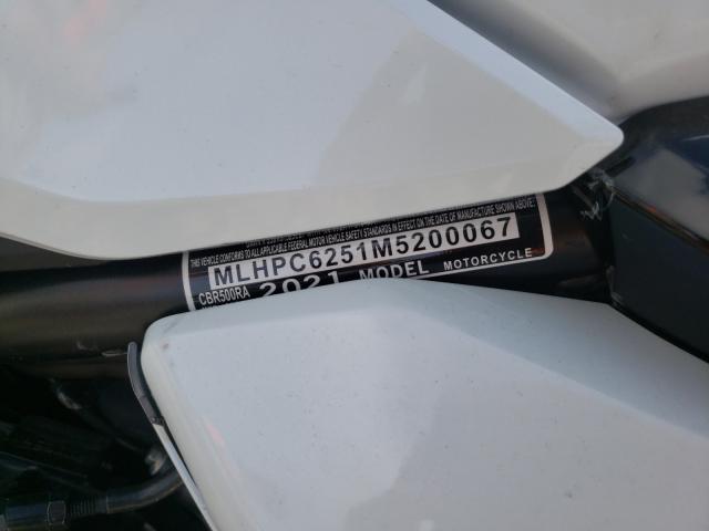 2021 HONDA CBR500 RA MLHPC6251M5200067