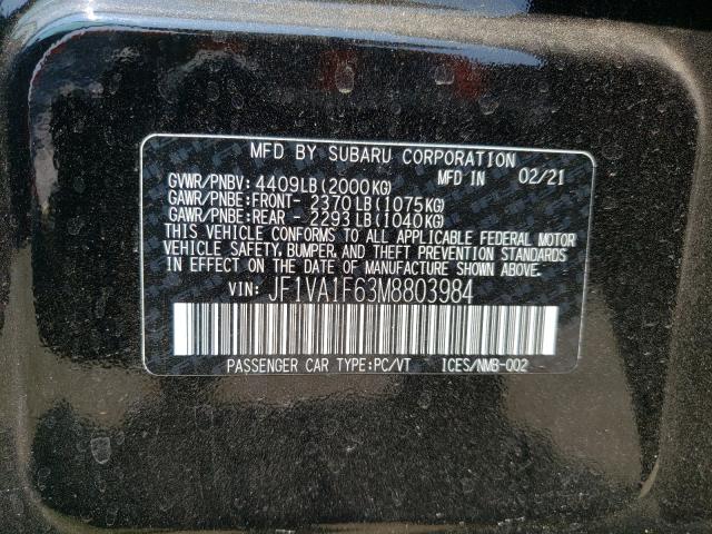 2021 SUBARU WRX PREMIU JF1VA1F63M8803984