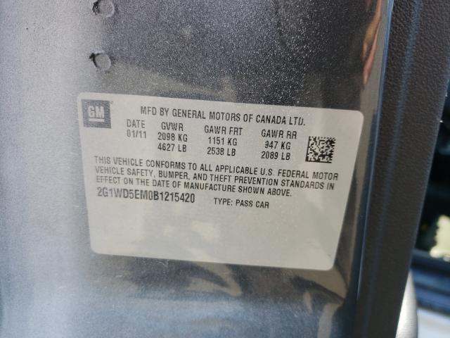 2011 CHEVROLET IMPALA POL 2G1WD5EM0B1215420