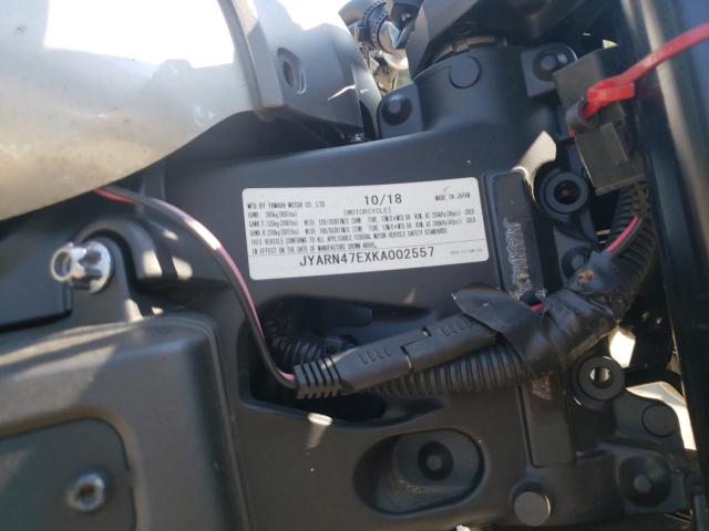 2019 YAMAHA XSR900 JYARN47EXKA002557