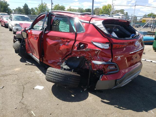 2021 HYUNDAI KONA LIMIT KM8K3CA57MU740943