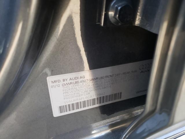 2012 AUDI A4 PRESTIG WAUKFAFL4CA112942