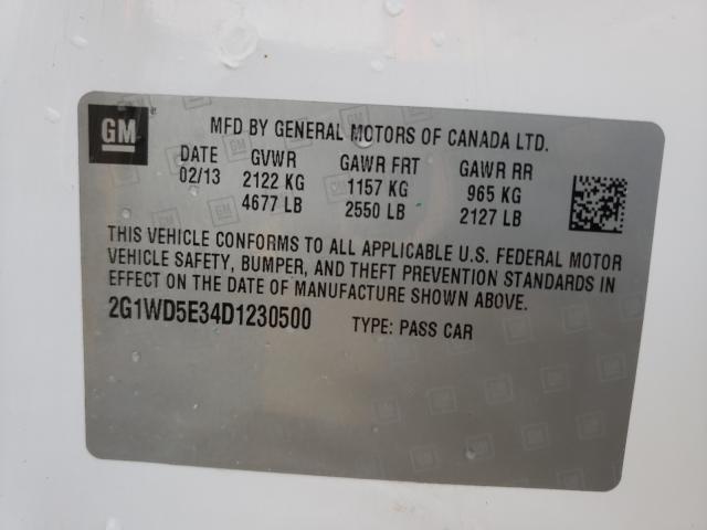 2013 CHEVROLET IMPALA POL 2G1WD5E34D1230500