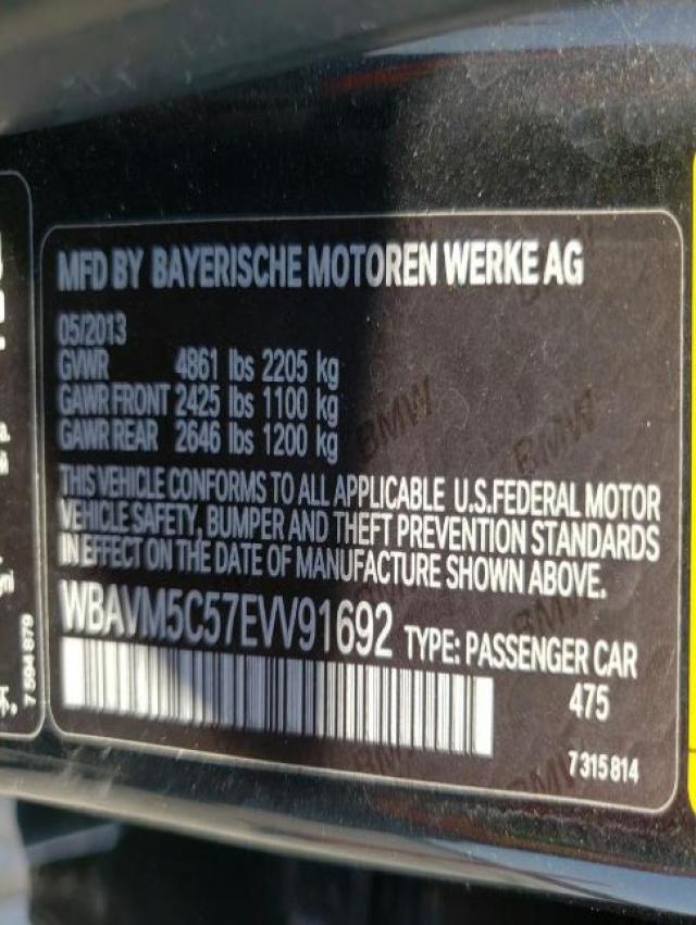 2014 BMW X1 WBAVM5C57EVV91692