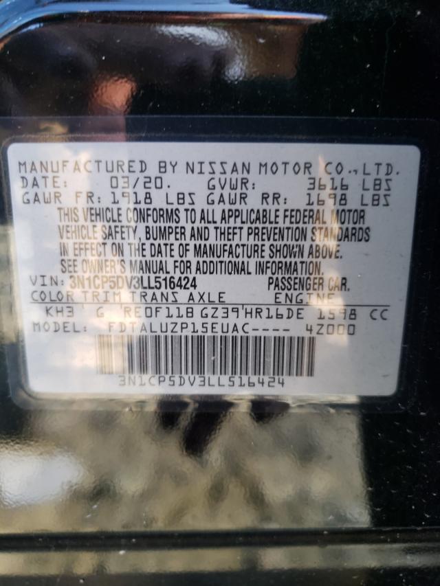2020 NISSAN KICKS SR 3N1CP5DV3LL516424