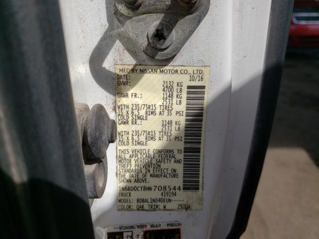 2017 NISSAN FRONTIER 1N6BD0CT8HN708544