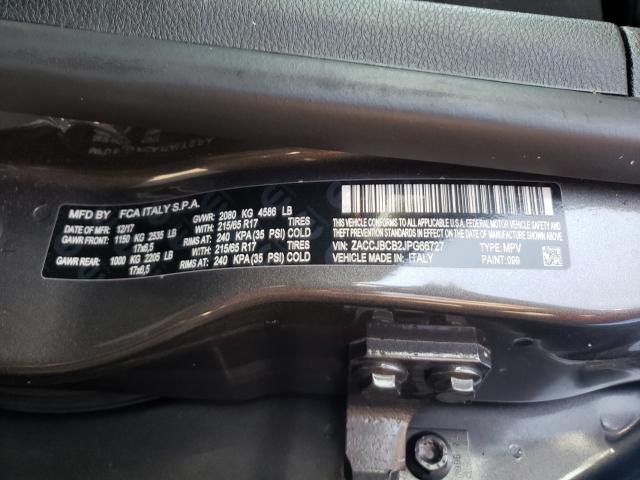 2018 JEEP RENEGADE T ZACCJBCB2JPG66727