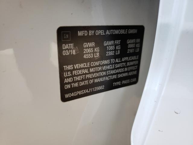 2018 BUICK REGAL ESSE W04GP6SX4J1125662