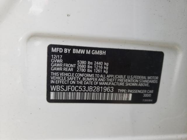 2018 BMW M5 WBSJF0C53JB281963