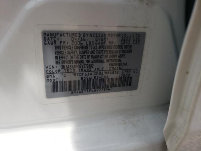 2016 NISSAN SENTRA S/S 3N1AB7AP6GY272462