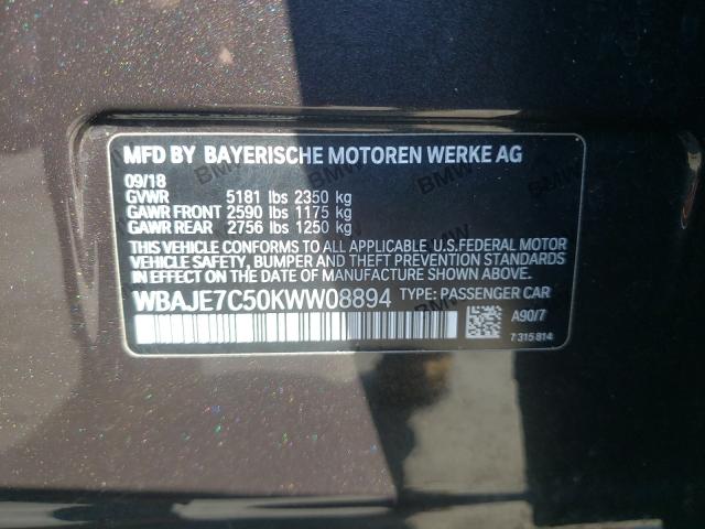 2019 BMW 540 XI - WBAJE7C50KWW08894