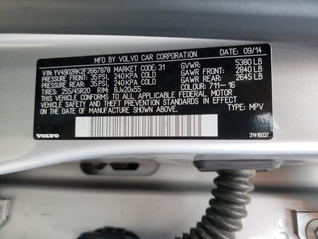 2015 VOLVO XC60 T6 PR YV4902RK2F2667878