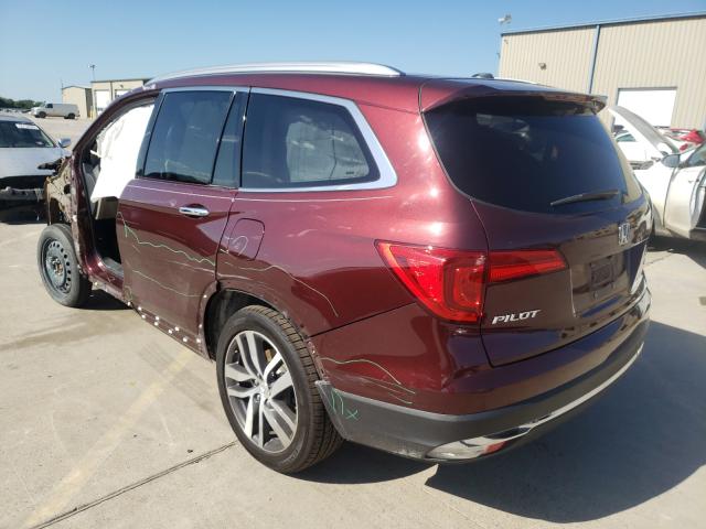 2018 HONDA PILOT ELIT 5FNYF6H02JB001629