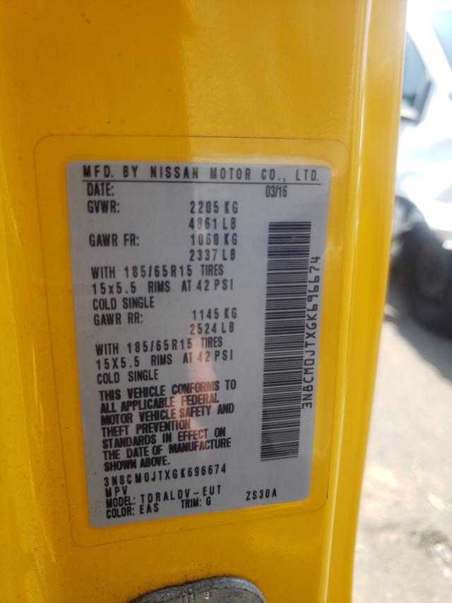 2016 NISSAN NV200 TAXI 3N8CM0JTXGK696674