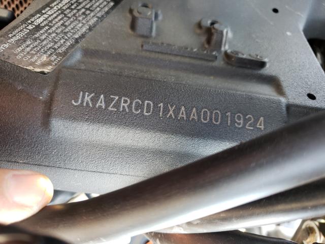 2010 KAWASAKI ZR1000 D JKAZRCD1XAA001924