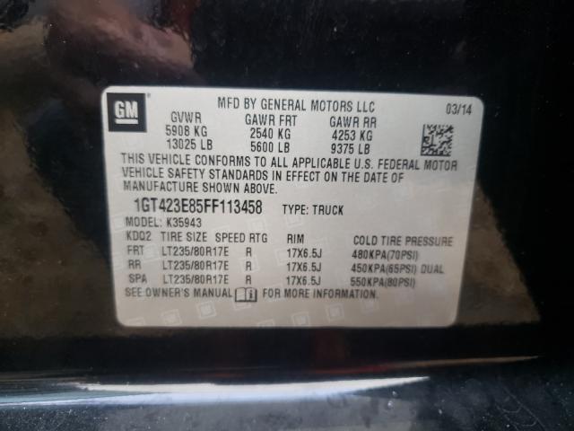 2015 GMC SIERRA K35 1GT423E85FF113458