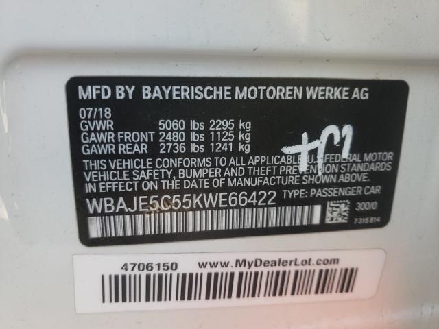 2019 BMW 540 I WBAJE5C55KWE66422
