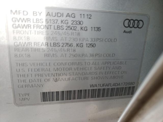 2013 AUDI A4 ALLROAD WA1UFAFL4DA172680