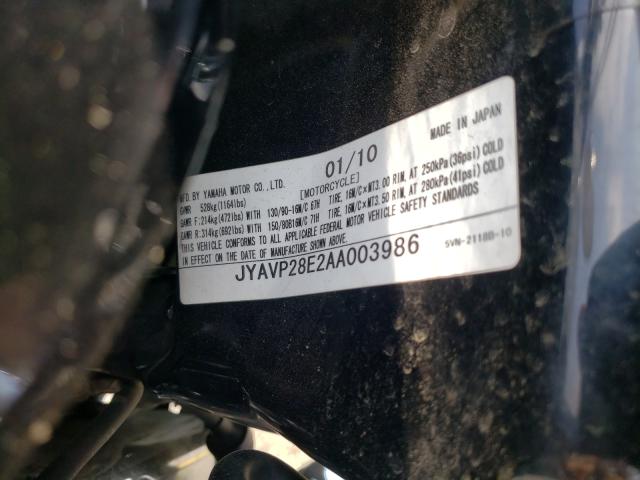 2010 YAMAHA XV1700 A JYAVP28E2AA003986