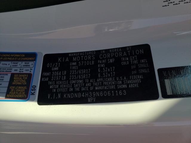 2022 KIA CARNIVAL L KNDNB4H39N6061163