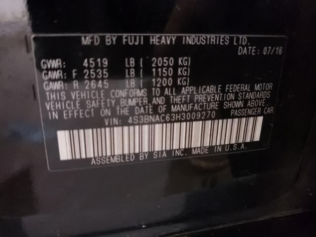 2017 SUBARU LEGACY 4S3BNAC63H3009270