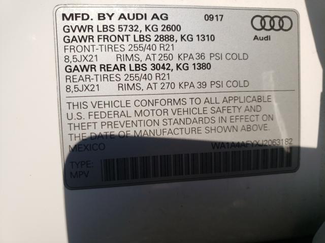 2018 AUDI SQ5 PREMIU WA1A4AFYXJ2063182