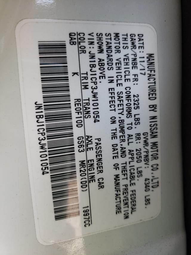 2018 NISSAN UK JN1BJ1CP3JW101054