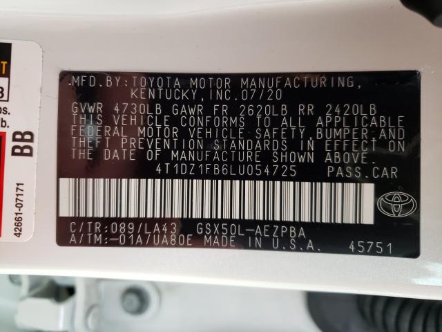 2020 TOYOTA AVALON LIM 4T1DZ1FB6LU054725