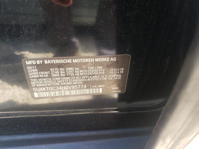 2017 BMW X5 XDR40E 5UXKT0C34H0V95774