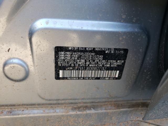 2016 SUBARU WRX LIMITE JF1VA1J60G9822742